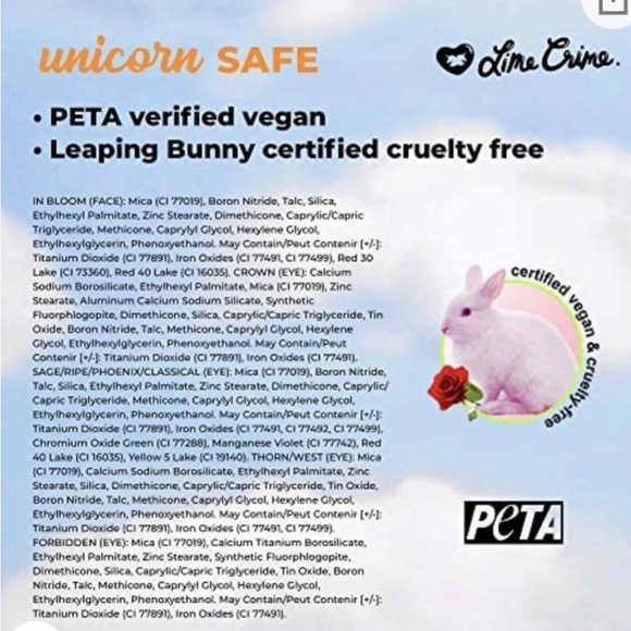 Venus XL Lime Crime Eyeshadow Palette Vegan - Picture 9 of 10